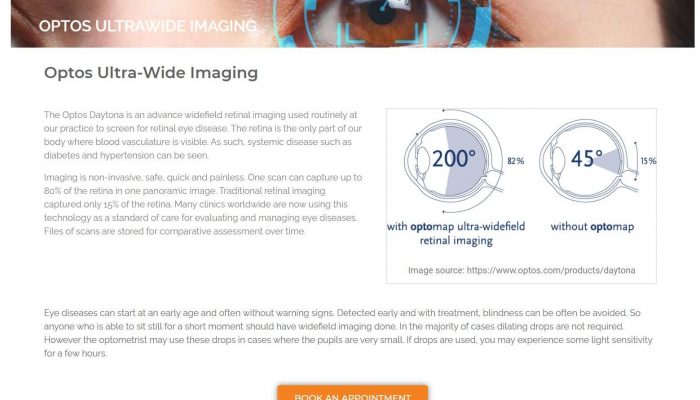 Eyecare Plus Springvale WordPress website